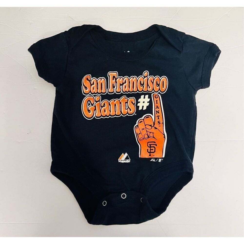 Majestic San Francisco Giants # 1 Bodysuit Size 0-3 Months